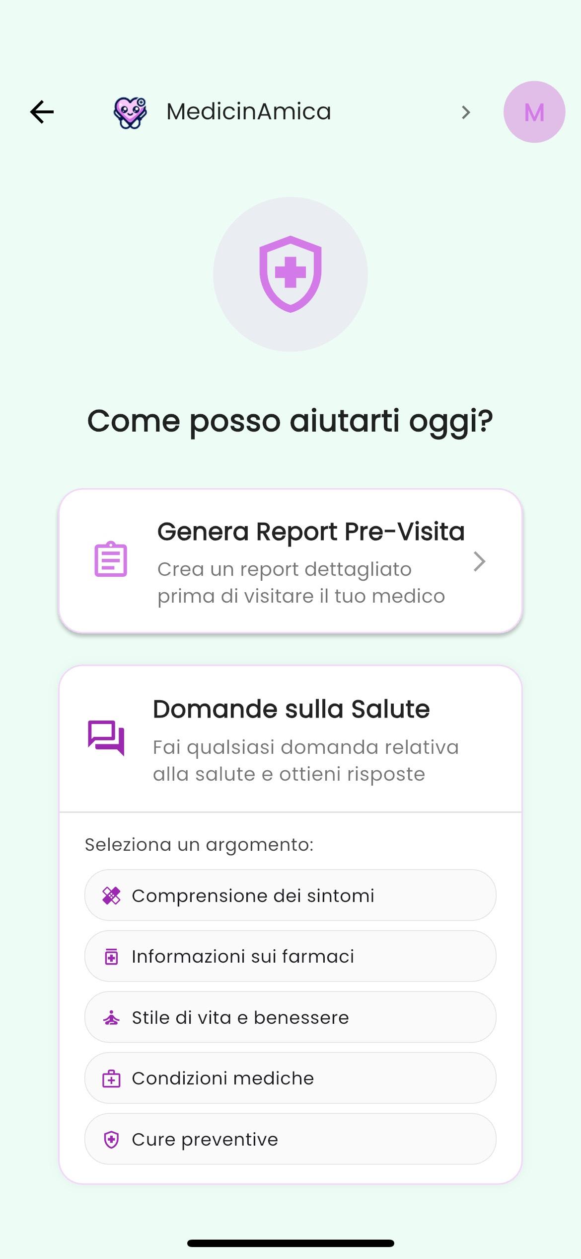 MedicinAmica Chat Mockup